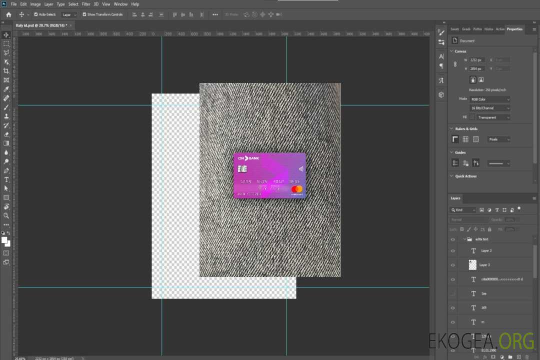 Maroc CIH banque mastercard photolook recto template Maroc CIH banque mastercard photolook recto template